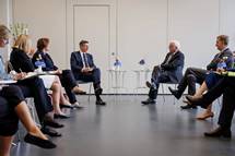 13. 10. 2022, Neusterlitz – Predsednik Republike Slovenije Borut Pahor se mudi na uradnem obisku v Zvezni republiki Nemiji. (Neboja Teji/STA)
