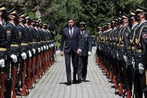 15. 6. 2021, Ljubljana – Predsednik Pahor se je udeleil tradicionalne alne slovesnosti ob Lipi sprave na ljubljanskih alah (Daniel Novakovi/STA)