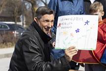 7. 3. 2020, Litija – Predsednik Pahor in Vrtec Litija skupaj obeleila dananjo 30-letnico uradnega imena Republika Slovenija (UPRS)