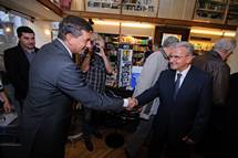 29. 9. 2014, Ljubljana – Predsednik republike Borut Pahor na predstavitvi knjige Mirana Potra (Neboja Teji / STA)