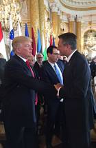 6. 7. 2017, Varava – Predsednik Pahor in predsednik Trump o obisku v Sloveniji (UPRS)