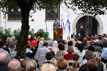 7. 9. 2019, Ormo – Predsednik republike na osrednji slovesnosti ob 150. obletnici ormokega tabora (Neboja Teji/STA)