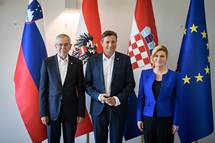 5. 7. 2018, Gorika Brda – Predsednik Pahor gosti sreanje predsednikov Slovenije, Avstrije in Hrvake (Neboja Teji)
