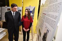 3. 6. 2016, Ilirska Bistrica – Predsednik Republike Borut Pahor se je danes udeleil slovesnosti ob otvoritvi razstave ob 25. letnici osamosvojitvenih aktivnosti na Bistrikem (Neboja Teji / STA)