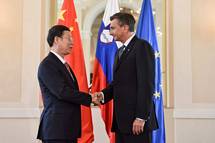 14. 4. 2017, Ljubljana – Predsednik Pahor sprejel podpredsednika vlade Ljudske republike Kitajske
 (Neboja Teji)