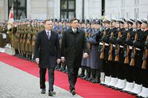 22. 4. 2016, Varava – Predsednik Pahor in poljski predsednik Duda za vsestransko krepitev prijateljstva med Slovenijo in Poljsko (STA/Daniel Novakovi)