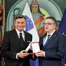 2. 12. 2022, Trento, Italija – Predsednik Pahor prejemnik mednarodne nagrade Alcide De Gasperi za doseke na podroju izgradnje Evrope (Daniel Novakovi/STA)