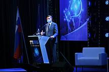 24. 9. 2020, Porotoro – Predsednik Republike Slovenije Borut Pahor se je udeleil odprtja Managerskega kongresa, ki letos poteka pod geslom "Prihodnost zdrave rasti" (Tamino Petelinek/STA)
