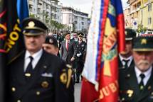 27. 6. 2016, Trzin – Predsednik republike na slovesnosti ob spominu na spopad v Trzinu
 (Neboja Teji / STA)