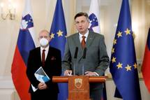20. 1. 2022, Ljubljana – Predsednik Pahor je Dravno volilno komisijo uradno obvestil o svoji odloitvi o razpisu letonjih rednih volitev v dravni zbor (Daniel Novakovi/STA)