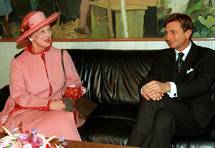 14. 1. 2022, Ljubljana – Predsednik Pahor je estital danski kraljici Margareti II. ob zlatem jubileju (Arsen Peri/ BOBO)