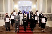 11. 1. 2022, Ljubljana – Predsednik Republike Slovenije Borut Pahor je danes priredil slovesnost ob razglasitvi inenirke leta 2021 (Daniel Novakovi / STA)