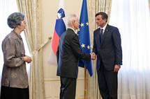 21. 5. 2018, Ljubljana – V lui prizadevanj za narodno pomiritev in spravo je predsednik Pahor priredil sprejem za lane druine Hudnik (Neboja Teji)