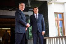 30. 5. 2019, Podgorica – Predsednik Pahor izrpne in temeljite pogovore s predsednikom Dukanoviem izkoristil za forenzino analizo razmer na Zahodnem Balkanu v posameznih dravah in regiji kot celoti (Neboja Teji/STA)