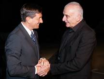 21. 11. 2014, Ljubljana – Predsednik republike ob 25. obletnici podjetja Pipistrel estital Ivu Boscarolu (Ane Malovrh/STA)