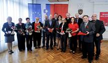 24. 4. 2015, Ljubljana – Predsednik republike na slavnostnem sprejemu Zveze svobodnih sindikatov Slovenije (Stanko Gruden/STA)