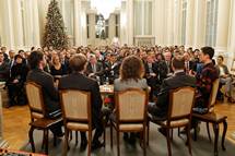 26. 12. 2016, Ljubljana – Predsednik republike je gostil tradicionalni pogovor ob sreanju z Drutvom v tujini izobraenih Slovencev (VTIS) (Stanko Gruden / STA)