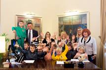 9. 10. 2019, Ljubljana – V tednu otroka je predsednik Pahor danes sprejel prikupne otroke iz Vrtca Ledina (Nik Jevnik/STA)