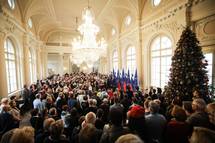 26. 12. 2018, Ljubljana – Dan odprtih vrat v Predsedniki palai ob dnevu samostojnosti in enotnosti (Ane Malovrh/STA)