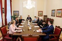 27. 9. 2017, Ljubljana – Predsednik Republike Slovenije Borut Pahor je sprejel ministra za zunanje zadeve Republike Poljske Witolda Waszcyzkowskega (Neboja Teji/STA)