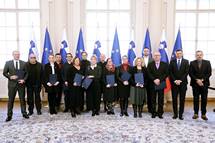 9. 12. 2019, Ljubljana – Predsednik Pahor je priredil sprejem ob podpisu zaveze o sodelovanju v pobudi Gledaliki tolma (Daniel Novakovi/STA)