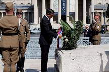 2. 7. 2020, Budimpeta – Predsednik Pahor na uradnem obisku na Madarskem (Daniel Novakovi/STA)