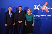 6. 7. 2017, Varava – Predsednik Pahor na vrhu Pobude treh morij (Neboja Teji / STA)
