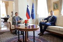 28. 5. 2020, Ljubljana – Predsednik Pahor sprejel na pogovor predsednika dravnega zbora Zoria (Daniel Novakovi/STA)