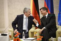 25. 11. 2014, Ljubljana – Predsednik Republike Slovenije Borut Pahor in predsednik Zvezne republike Nemije Joachim Gauck (UPRS)