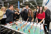 10. 9. 2014, Celje – Predsednik republike Borut Pahor je v Celju slavnostno odprl 47. Mednarodni sejem obrti in podjetnosti, kjer je imel tudi slavnostni nagovor (Daniel Novakovi/STA)