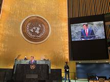 24. 9. 2021, New York City, ZDA – Govor predsednika Pahorja na 76. zasedanju Generalne skupine Organizacije zdruenih narodov (Matja Klemenc/UPRS)