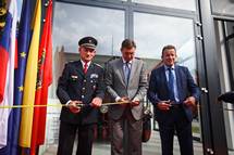 11. 9. 2019, Celje – Predsednik Pahor se je udeleil slavnostne otvoritve paviljona za muzejsko gasilsko avtolestev v Celju (Ane Malovrh/STA)