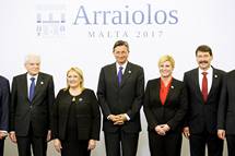 14. 9. 2017, Valletta, Republika Malta – Predsednik Pahor se je na Malti sreal s predsednicami in predsedniki dvanajstih drav (Daniel Novakovi/STA)