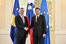 6. 6. 2016, Ljubljana – Uradni obisk predsednika Republike Kosovo Hashima Thaija v Republiki Sloveniji. (Neboja Teji/STA)