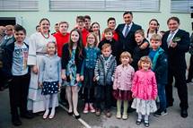 27. 4. 2019, Vinica – Predsednik Pahor se je udeleil osrednje prireditve ob praznovanju 100. obletnice Vinike republike (Nik Jevnik/STA)