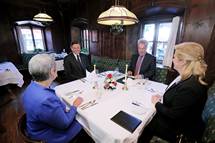 30. 8. 2015, Alpbach, Avstrija – Predsednik Pahor se je udeleil Evropskega foruma Alpbach (Daniel Novakovi/STA)