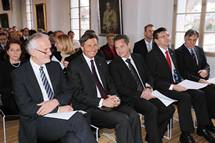 9. 12. 2014, Ljubljana – Predsednik republike Borut Pahor na 20. obletnici delovanja Raunskega sodia Republike Slovenije (Daniel Novakovi / STA)