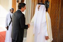 15. 1. 2015, Doha, Katar – Predsednik republike Borut Pahor se na povabilo katarskega emirja Tamima bin Hamada bin Khalifa Al Thanija mudi na tridnevnem delovnem obisku v Katarju (Neboja Teji/STA)