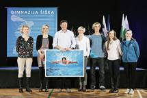 9. 2. 2016, Ljubljana – Predsednik republike otvoril trajno razstavo "Galerija slavnih Gimnazije ika" (Daniel Novakovi / STA)