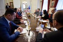 11. 2. 2019, Ljubljana – Obisk predsednika Sobranja Xhaferija pri predsedniku Pahorju (Neboja Teji/STA)