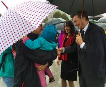 17. 9. 2016, Postojna – Predsednik Pahor in gospa Tanja Pear na osrednji prireditvi ob praznovanju dneva vrnitve Primorske k matini domovini v Postojni