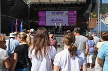 29. 7. 2017, Borovnica – Predsednik Pahor se je v Borovnici udeleil tradicionalnega Praznika borovnic 2017 (Neboja Teji/STA)
