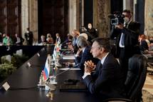 15. 9. 2021, Rim – Predsednik Pahor v Rimu s predsedniki tirinajstih drav (Daniel Novakovi/STA)