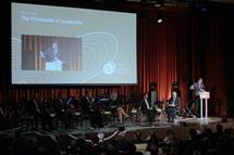 1. 9. 2014, Bled – Predsednik Republike Slovenije Borut Pahor se je danes udeleil otvoritve 9. Stratekega foruma Bled in naslovil glavni panel pod naslovom »Filozofija vodenja«. (Daniel Novakovi/STA)