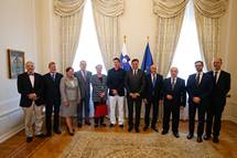29. 9. 2016, Ljubljana – Predsednik Republike Slovenije Borut Pahor je danes sprejel predstavnike projekta Esimit Europa. (Ane Malovrh/STA)