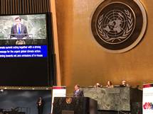 28. 3. 2019, New York – Predsednik Pahor na posebnem zasedanju OZN o klimatskih spremembah (Uprs)