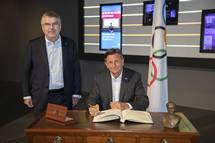 20. 6. 2018, Lozana – Predsednik Pahor si je ogledal Olimpijski muzej v Lozani (Greg Martin/MOK)