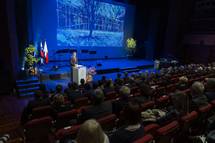 17. 10. 2022, Ljubljana – Predsednik Republike Slovenije Borut Pahor se je danes popoldan udeleil slavnostne akademije ob 75-letnici Biotehnike fakultete Univerze v Ljubljani (Bor Slana/STA)